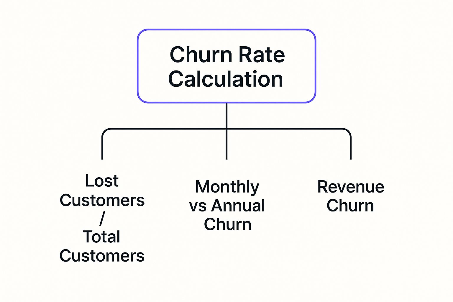 Infographic about churn rate saas